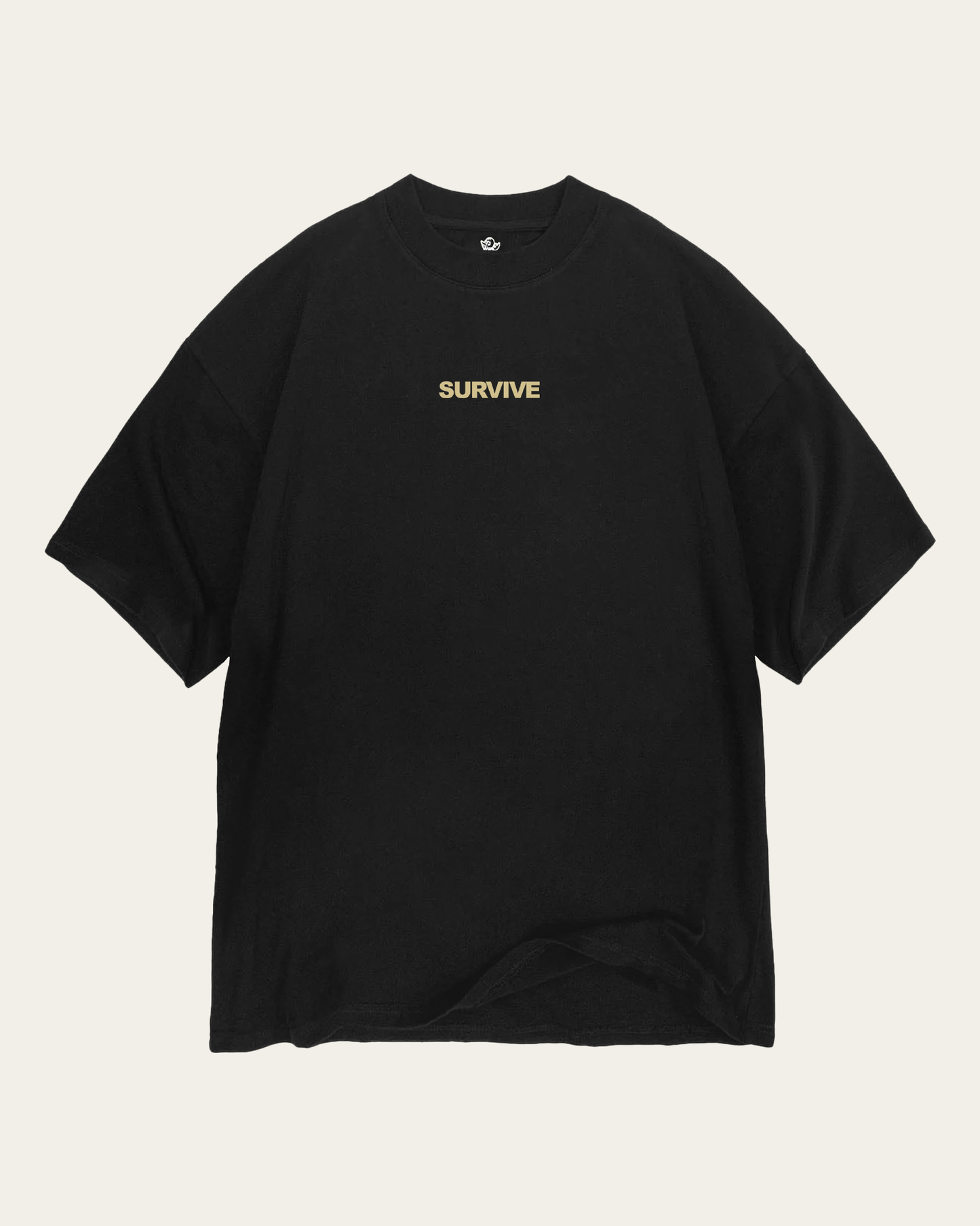 T-SHIRT PRETA OVERSIZED CHMPAGNE OVER FEELINGS