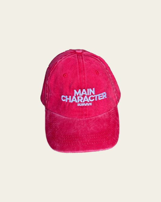 CHAPÉU VERMELHO LAVADO (VINTAGE) MAIN CHARACTER