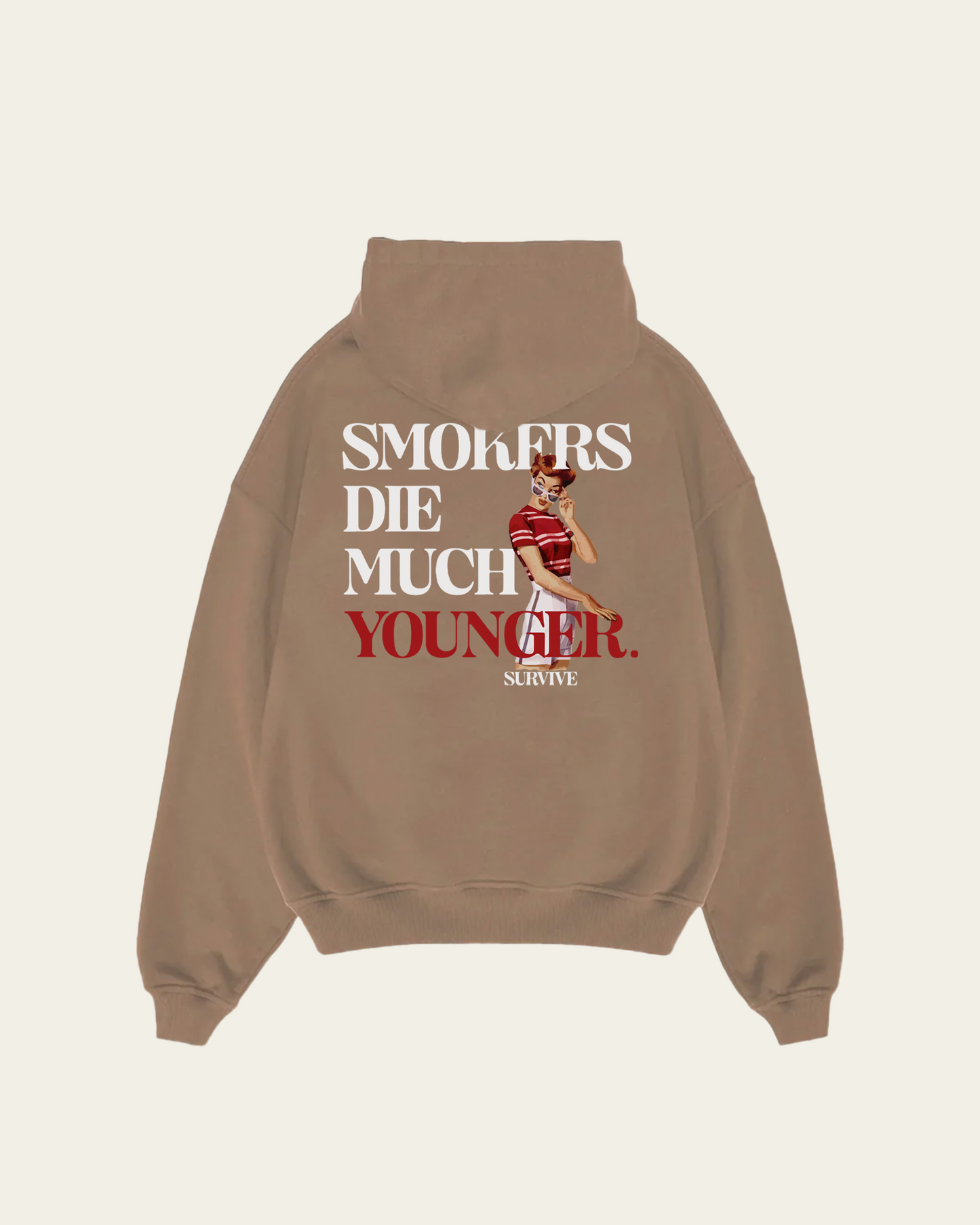 HOODIE CASTANHO OVERSIZE SMOKERS