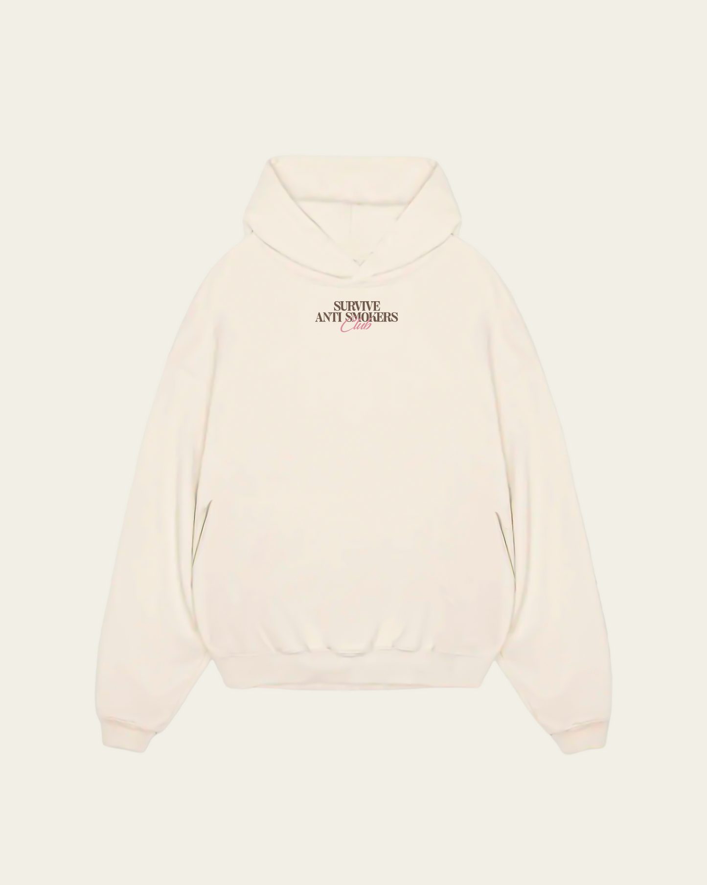 HOODIE IVORY OVERSIZE SMOKERS