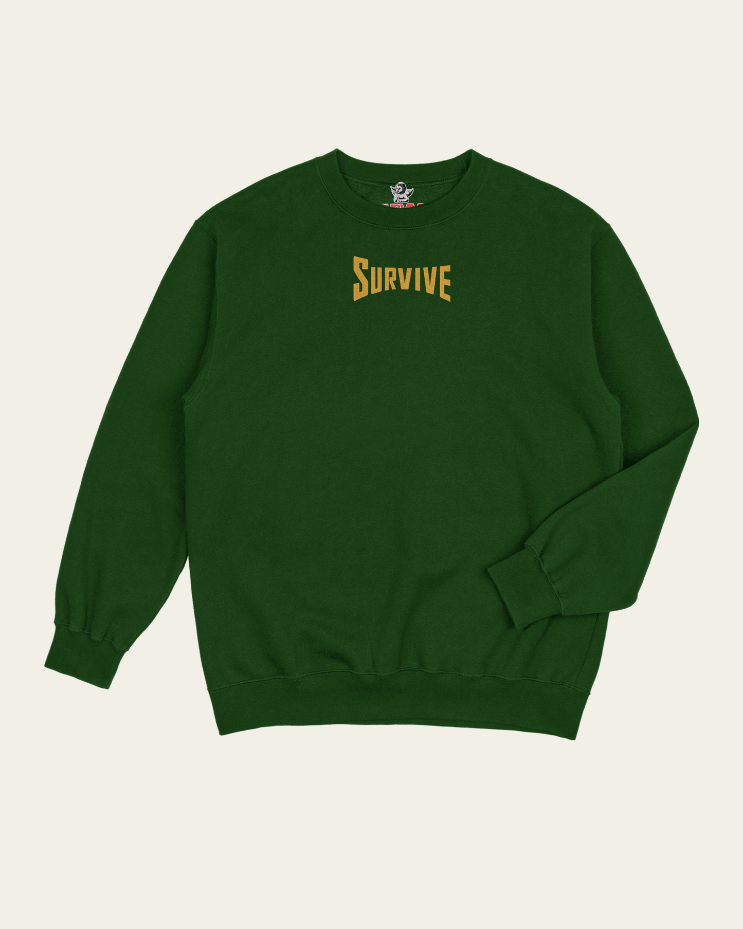 SWEATSHIRT VERDE GOOD MUSIC FOR BAD DAYS