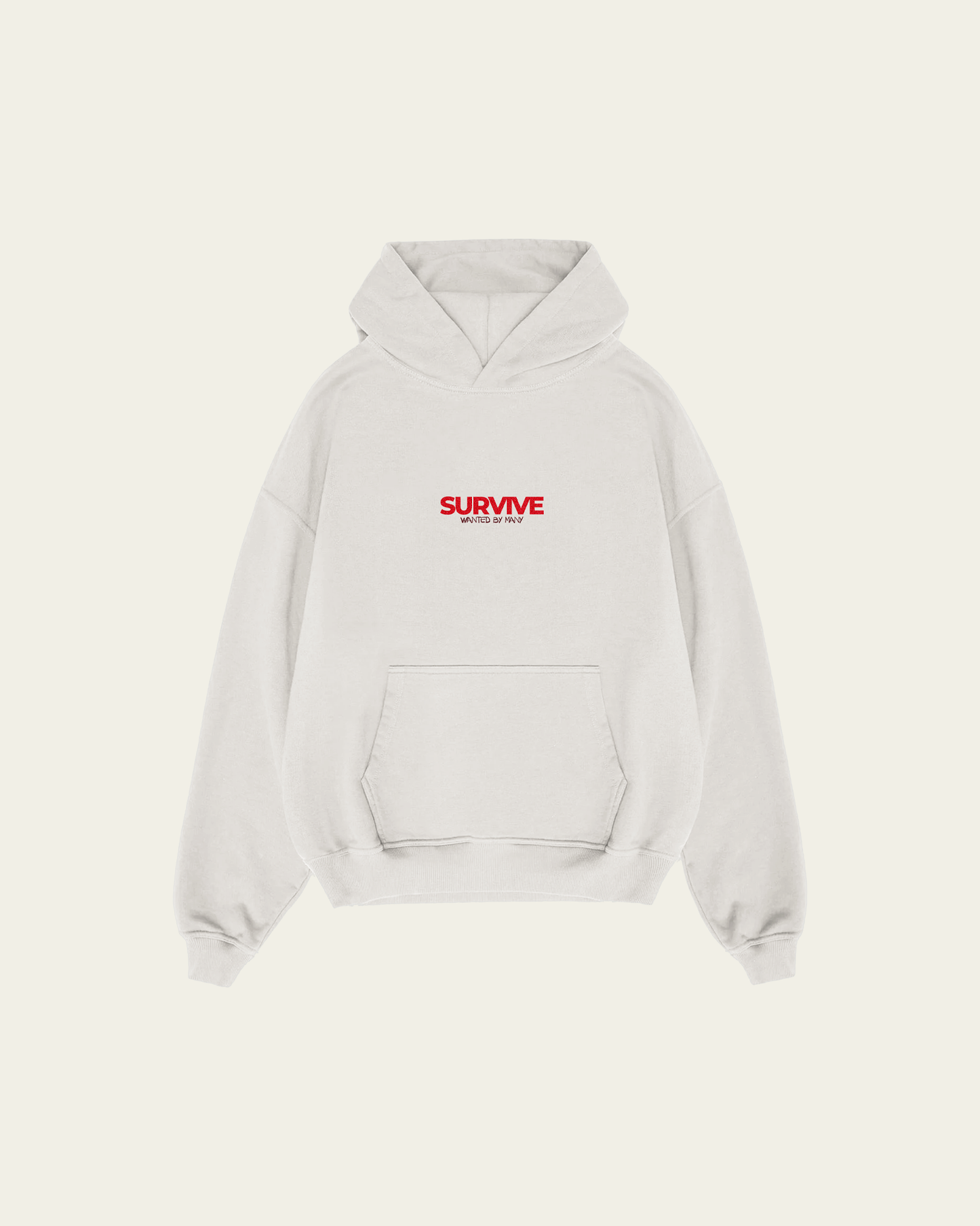 HOODIE IVORY OVERSIZED WANTED BY MANY