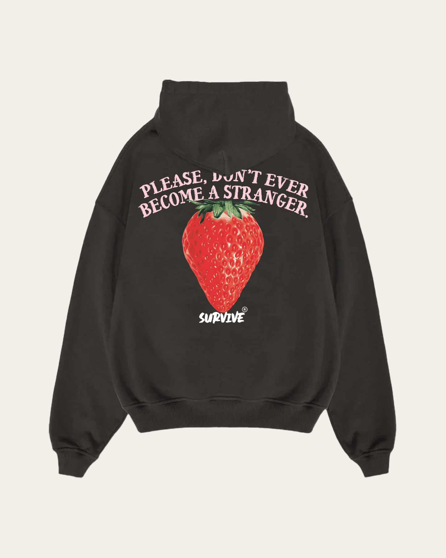 HOODIE CINZA OVERSIZE STRANGER