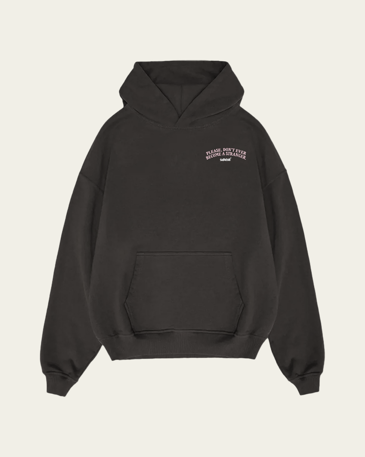 HOODIE CINZA OVERSIZE STRANGER