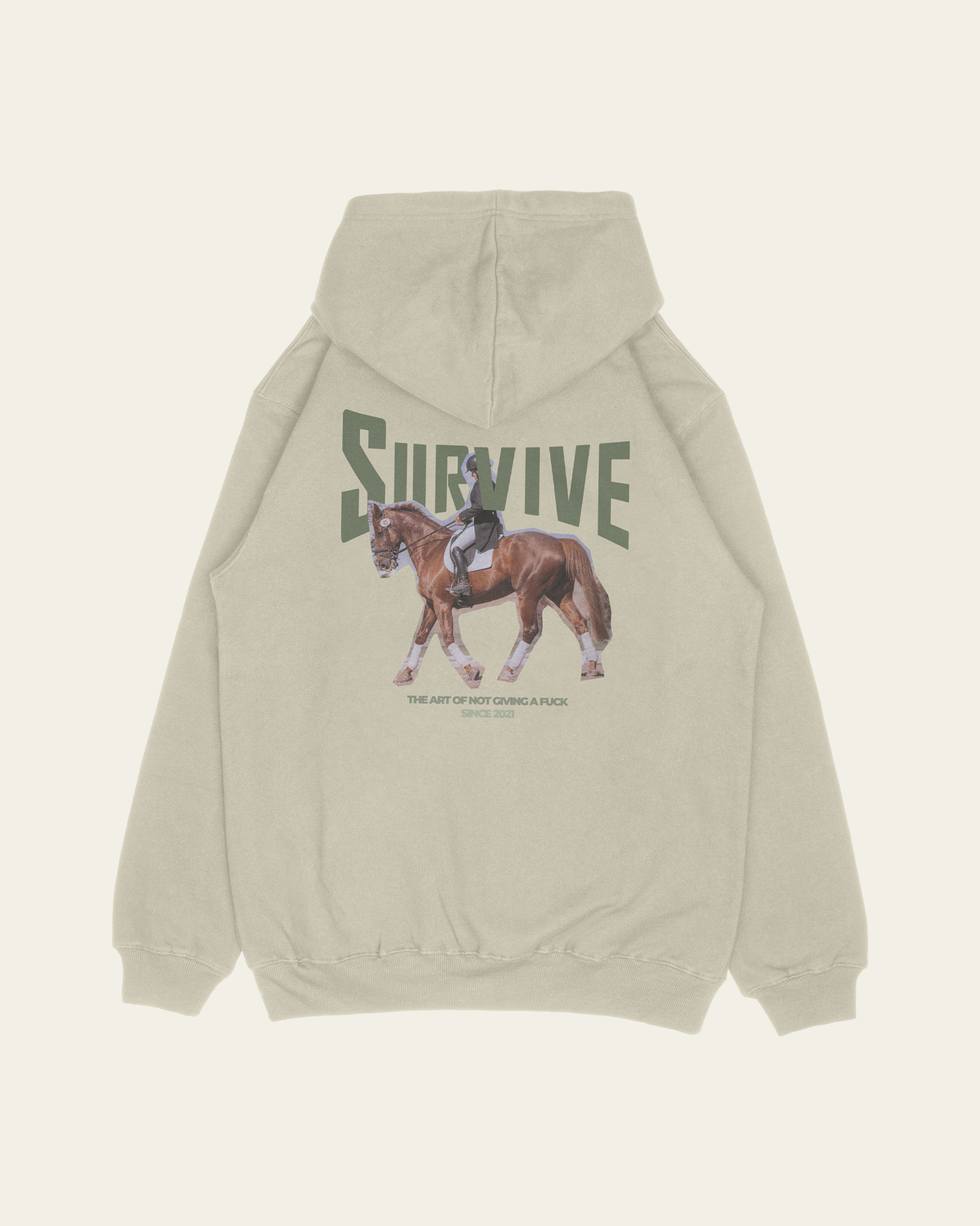 HOODIE IVORY THE ART OF NOT GIVING A F*CK