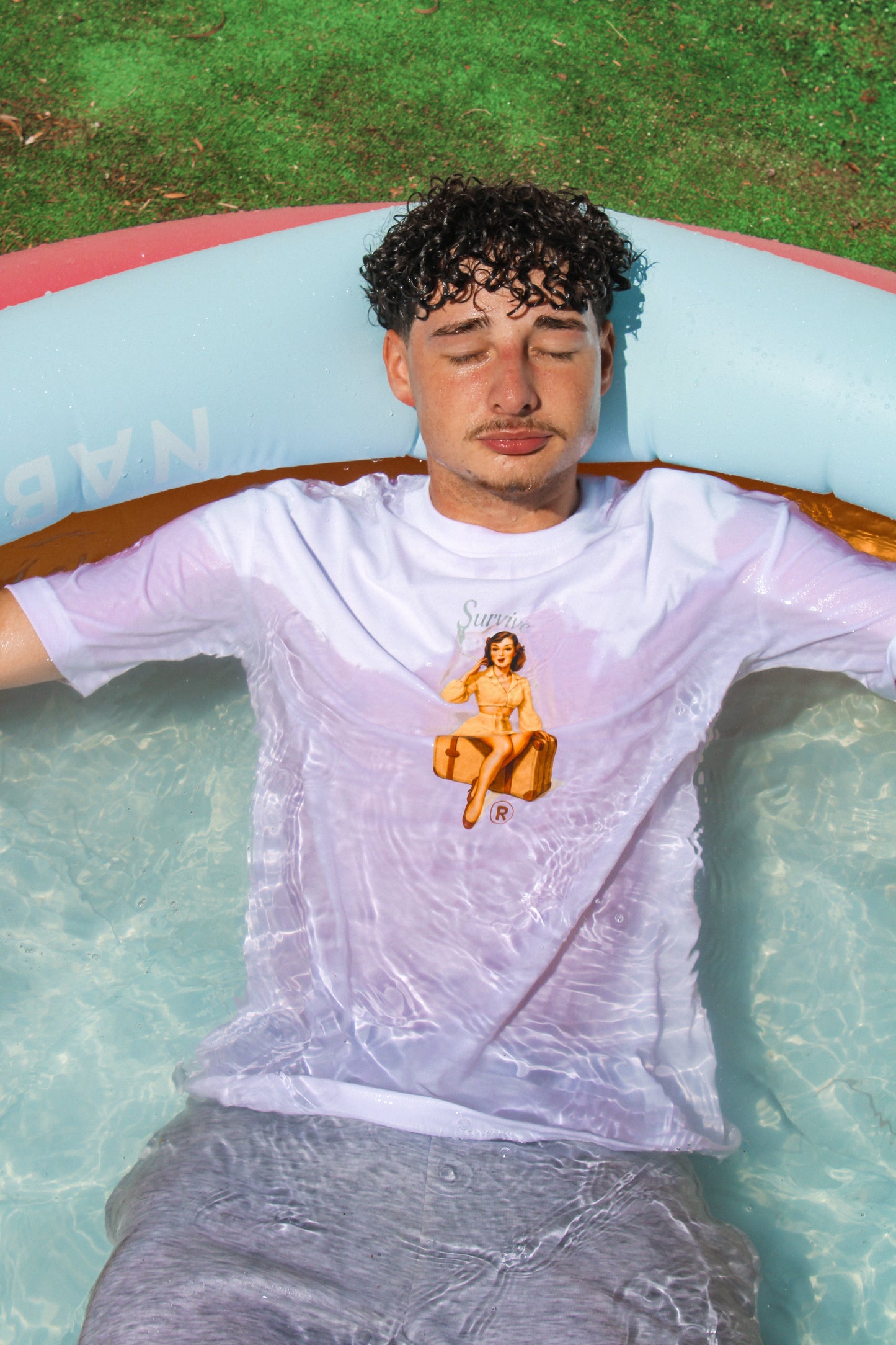 T-SHIRT BRANCA OVERSIZED JUST RELAX