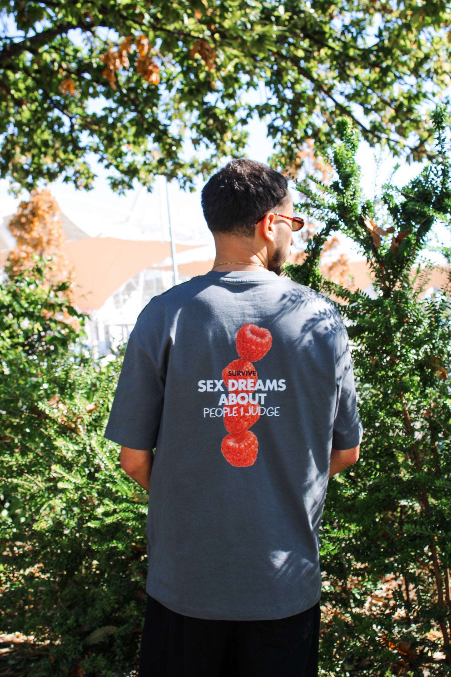 T-SHIRT IRON GREY OVERSIZED S*X DREAMS