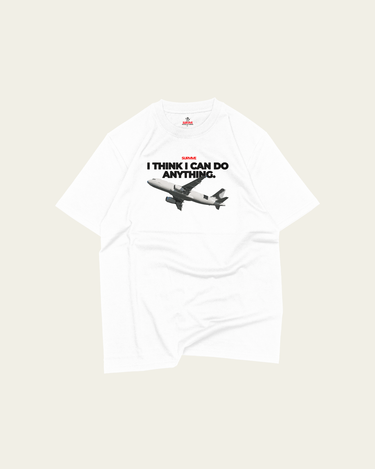T-SHIRT BRANCA I THINK I CAN DO ANYTHING