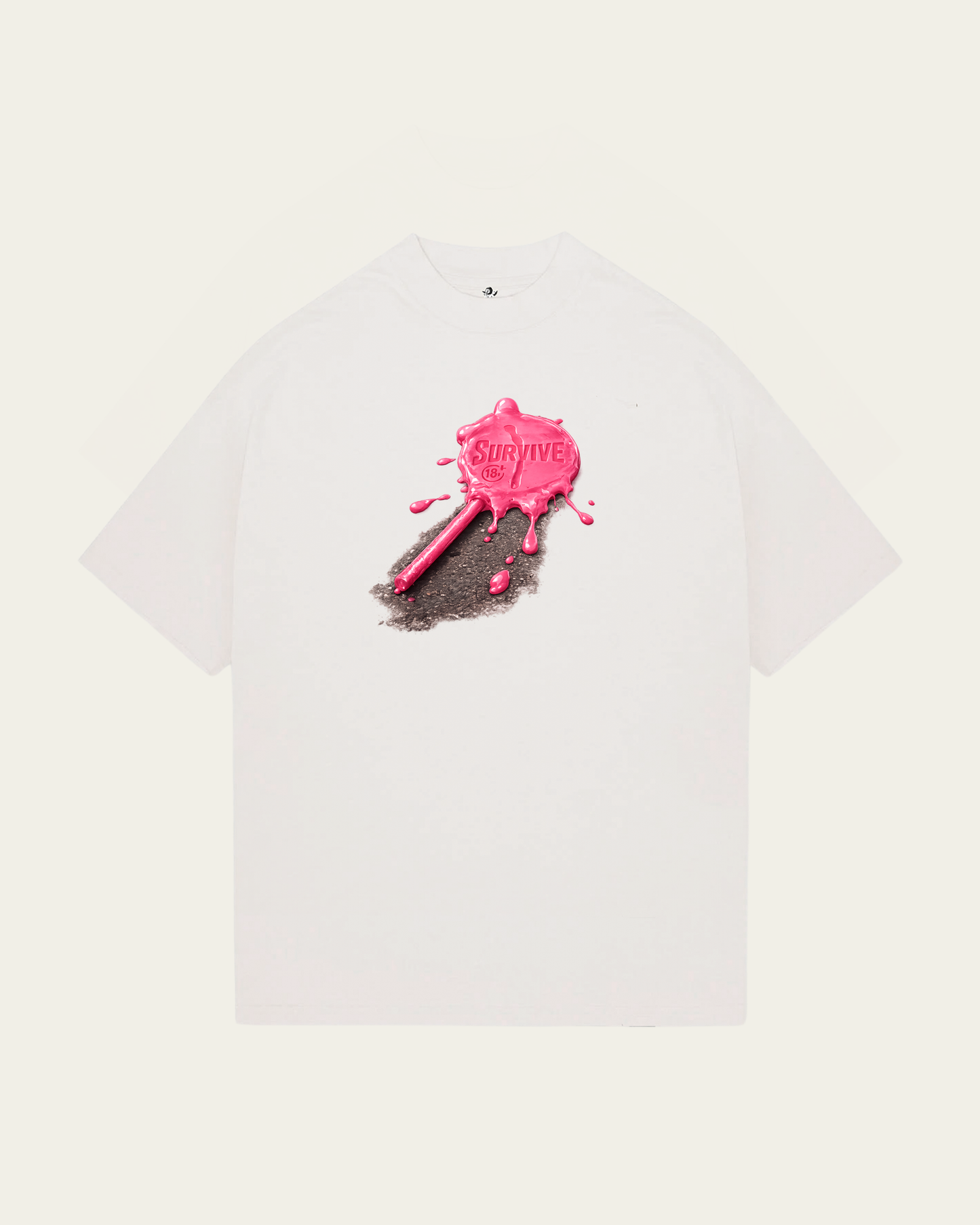 T-SHIRT BRANCA OVERSIZED LOLLY