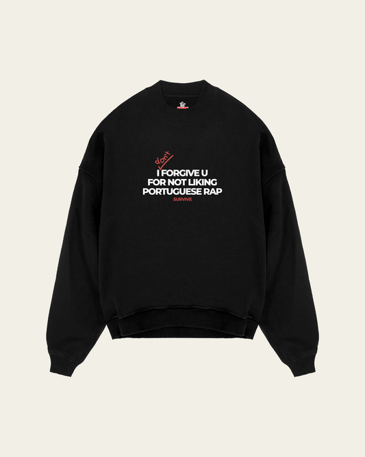 SWEATSHIRT PRETA OVERSIZED PORTUGUESE RAP