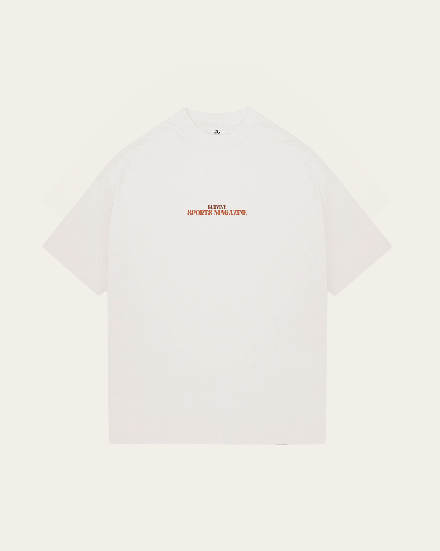 T-SHIRT BRANCA OVERSIZED SPORTS MAGAZINE
