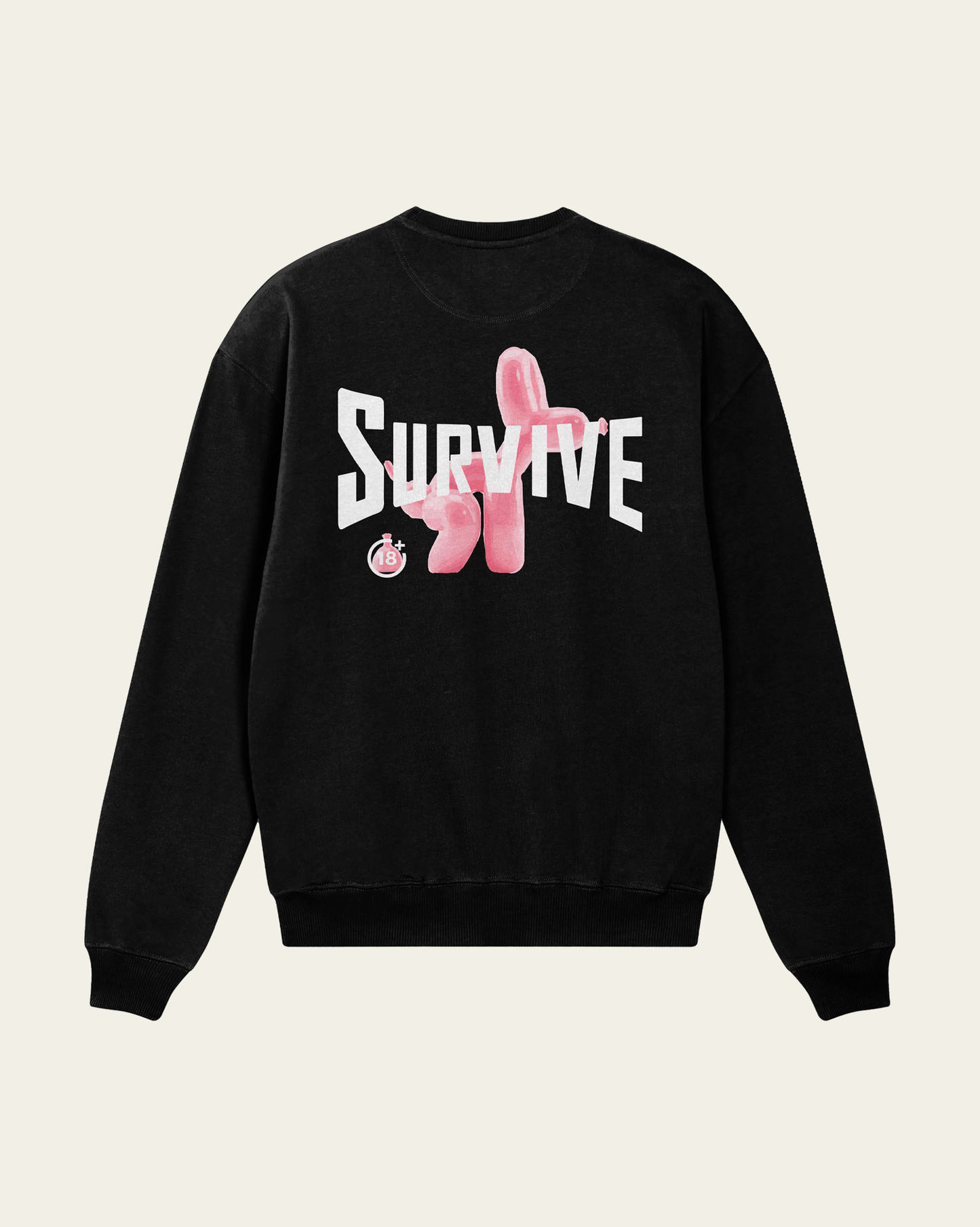 SWEATSHIRT PRETA DOG +18