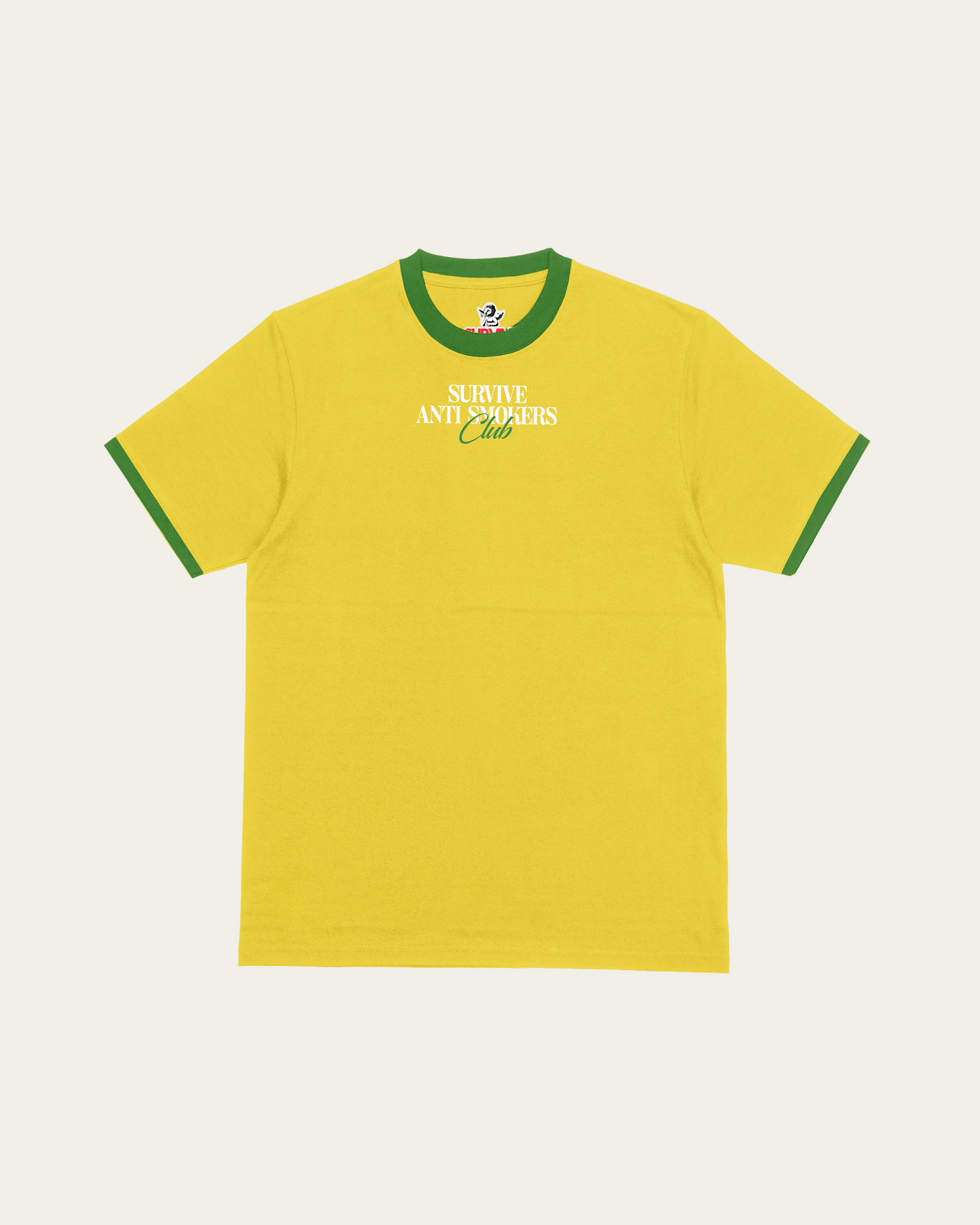 T-SHIRT AMARELA/VERDE SMOKERS