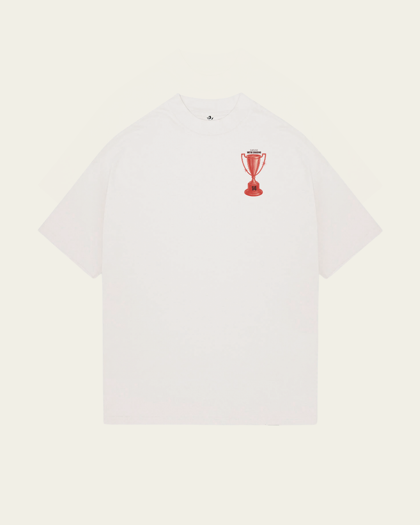 T-SHIRT BRANCA OVERSIZED CHASING