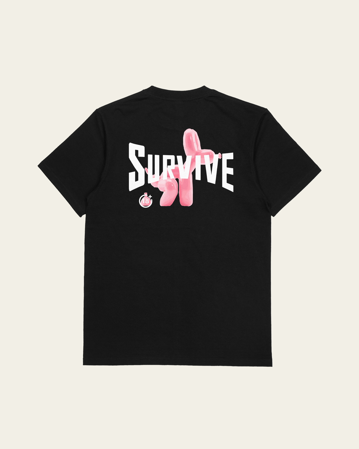 T-SHIRT PRETA DOG +18