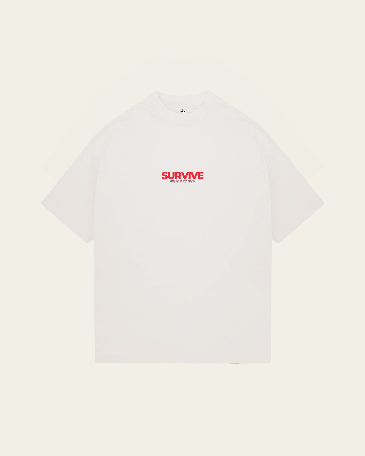 T-SHIRT IVORY OVERSIZED WANTED BY MANY