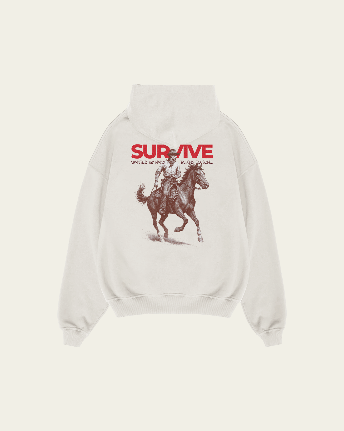 HOODIE IVORY OVERSIZED WANTED BY MANY