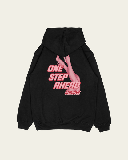 HOODIE PRETA ONE STEP AHEAD