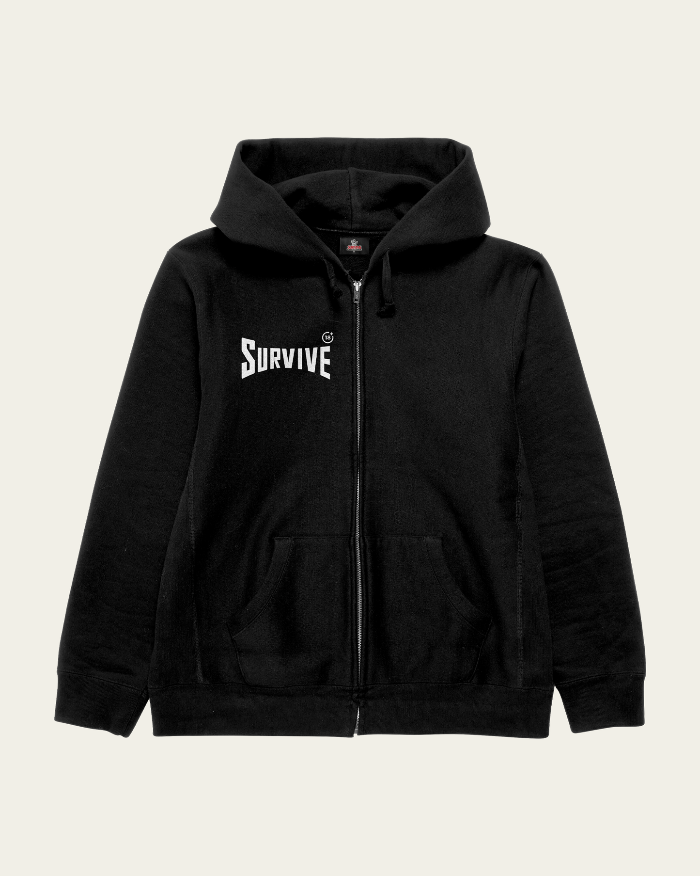 CASACO ZIP-UP PRETO DOG +18