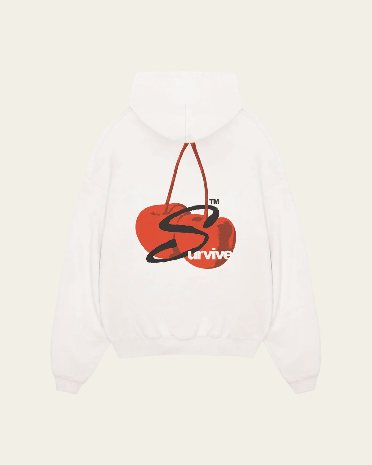 HOODIE BRANCA OVERSIZED SUGAR ON MY TONGUE