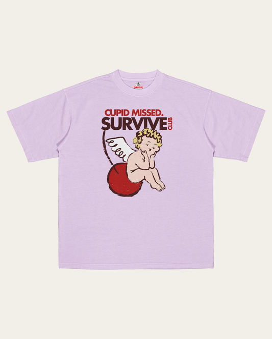 T-SHIRT LILÁS OVERSIZED CUPID MISSED