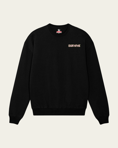 SWEATSHIRT PRETA GETTING HIGH WITHOUT YOU SUCKS