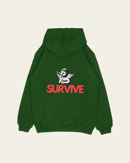 HOODIE VERDE ABC SURVIVE