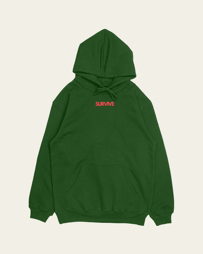 HOODIE VERDE ABC SURVIVE