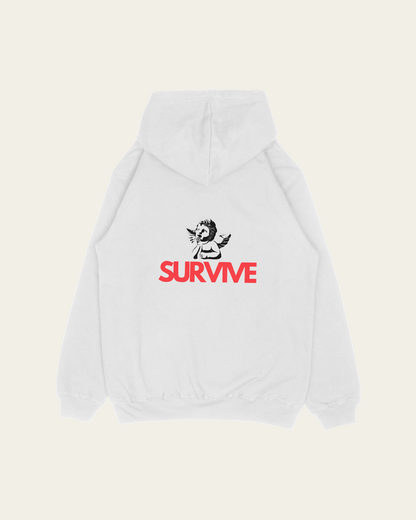 HOODIE BRANCA ABC SURVIVE