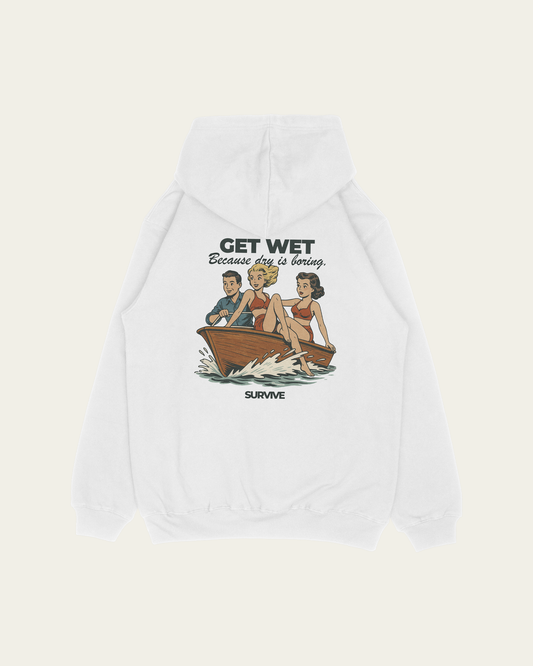 HOODIE BRANCA GET WET
