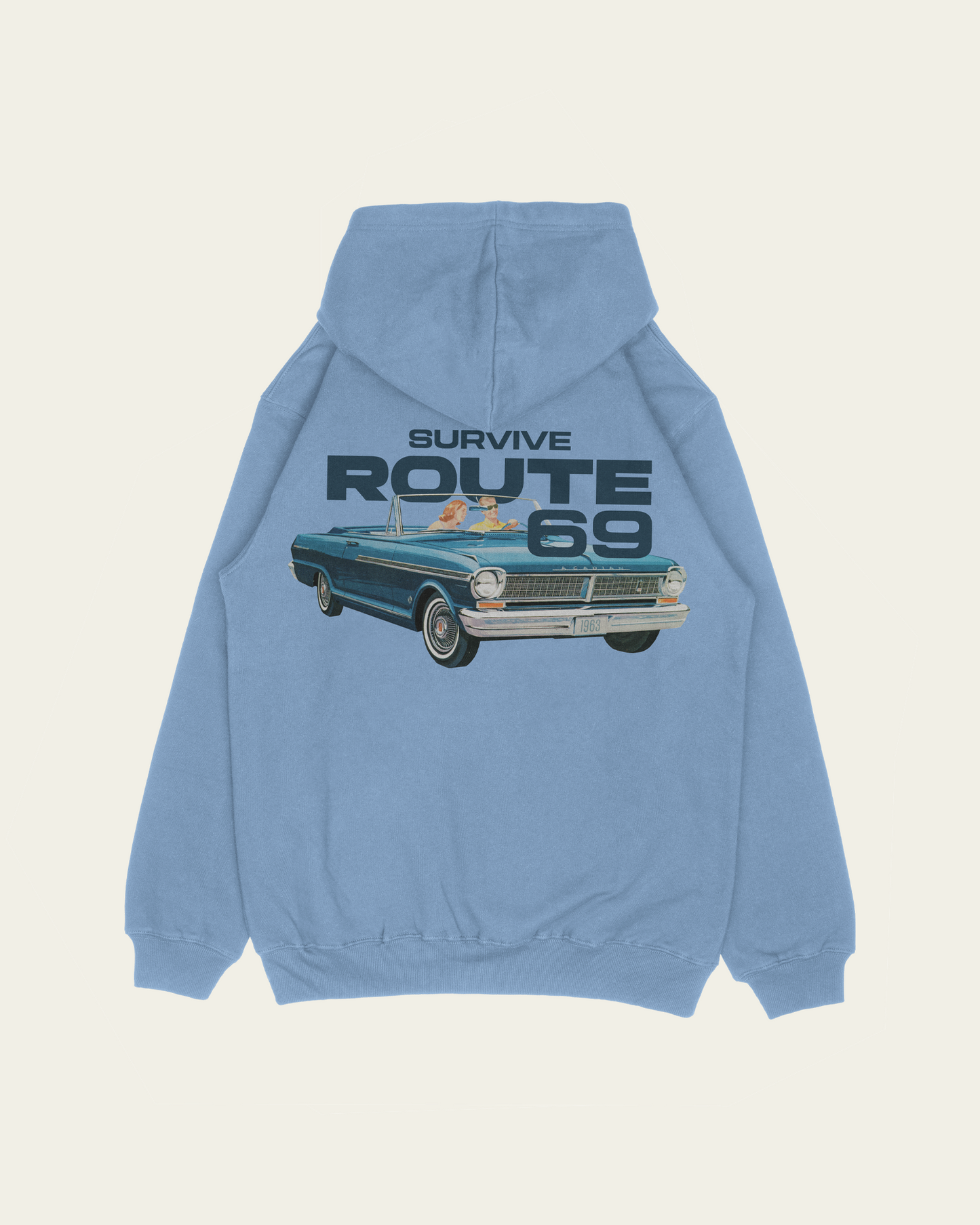 HOODIE AZUL ROUTE 69