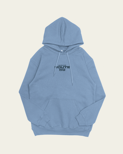 HOODIE AZUL ROUTE 69