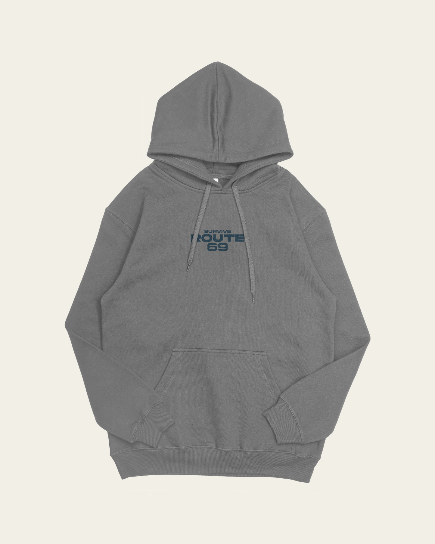 HOODIE CINZENTA ROUTE 69