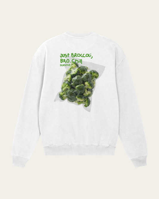 SWEATSHIRT BRANCA JUST BROCCOLI