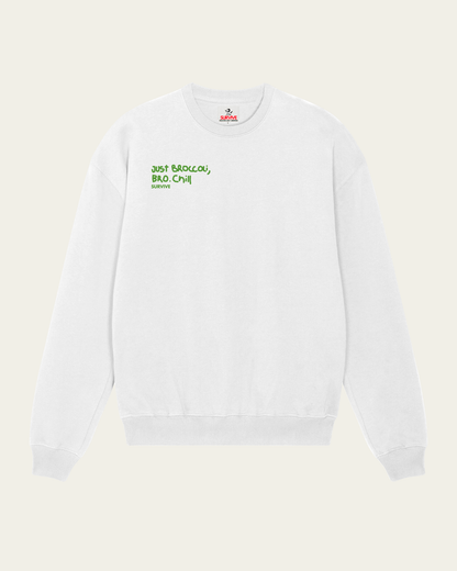SWEATSHIRT BRANCA JUST BROCCOLI
