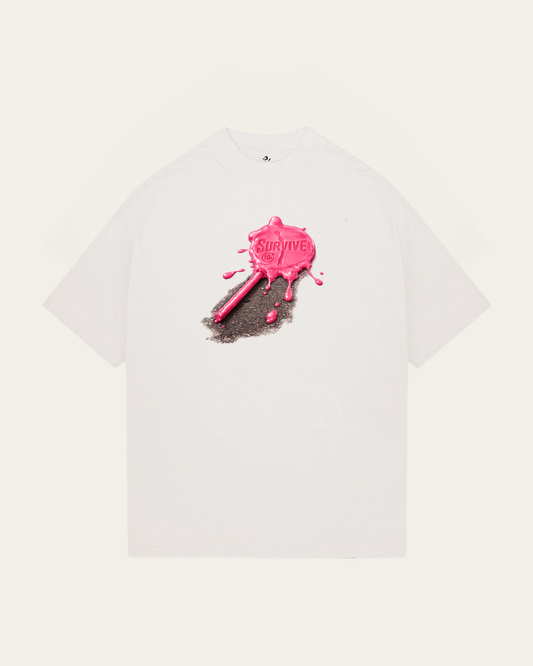 T-SHIRT BRANCA OVERSIZED LOLLY