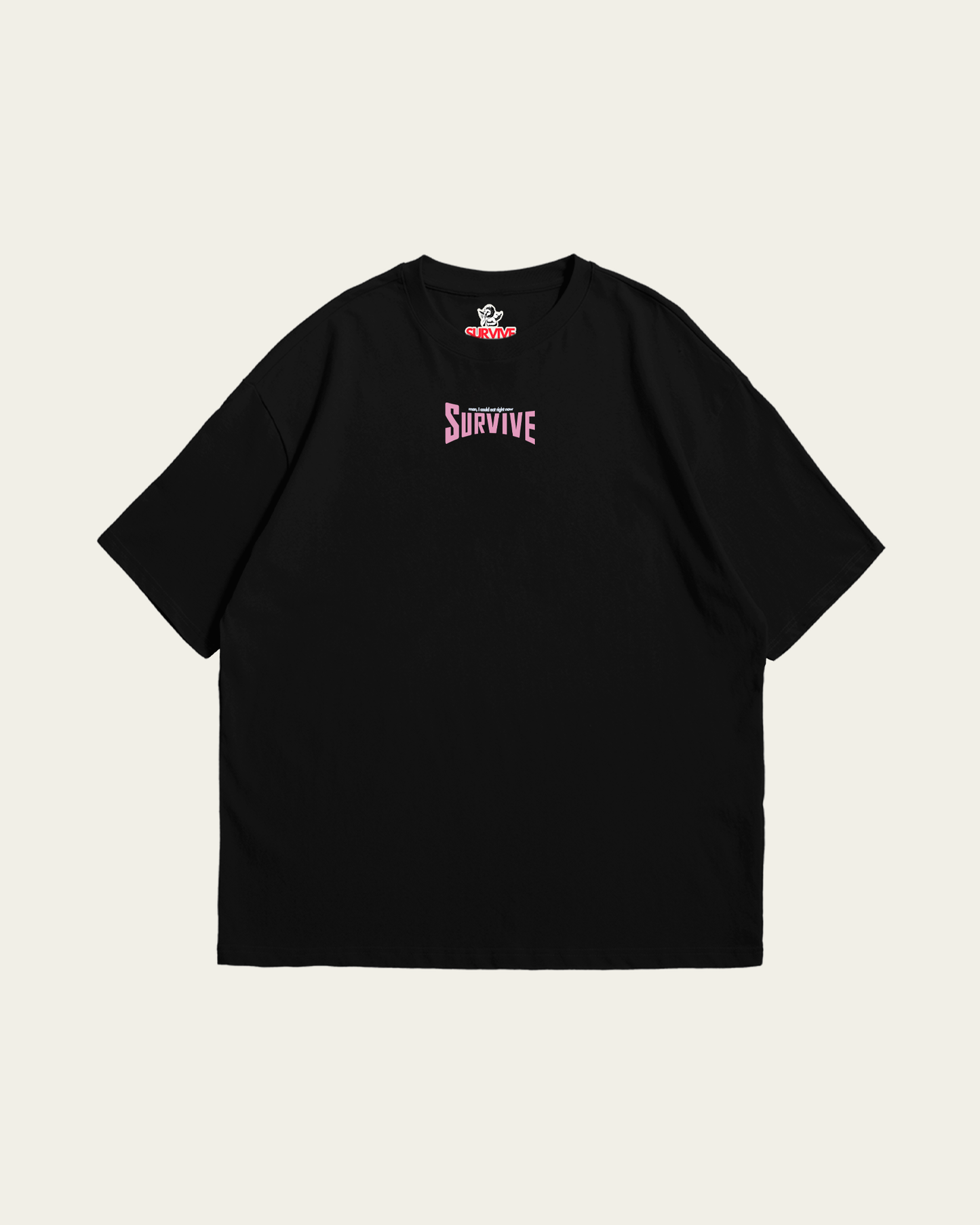 T-SHIRT PRETA OVERSIZED MAN, I COULD EAT