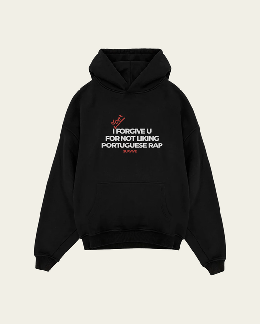 HOODIE PRETA OVERSIZED PORTUGUESE RAP