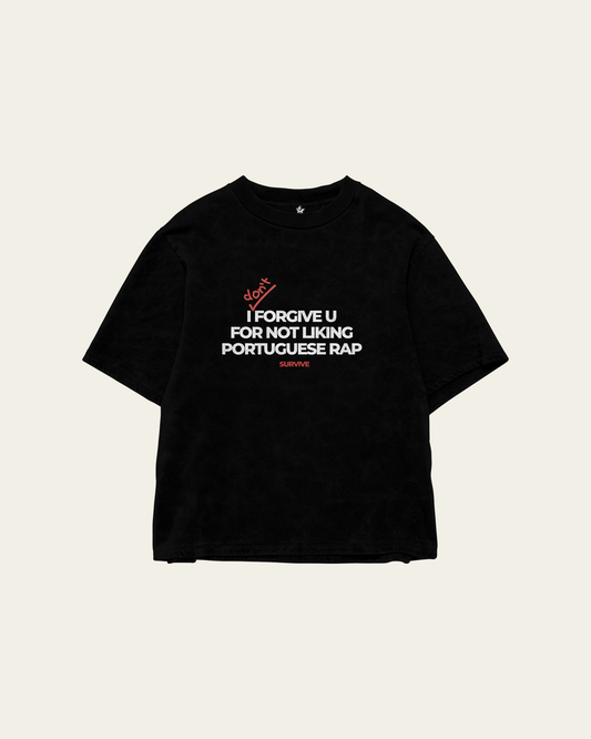 T-SHIRT PRETA OVERSIZED PORTUGUESE RAP