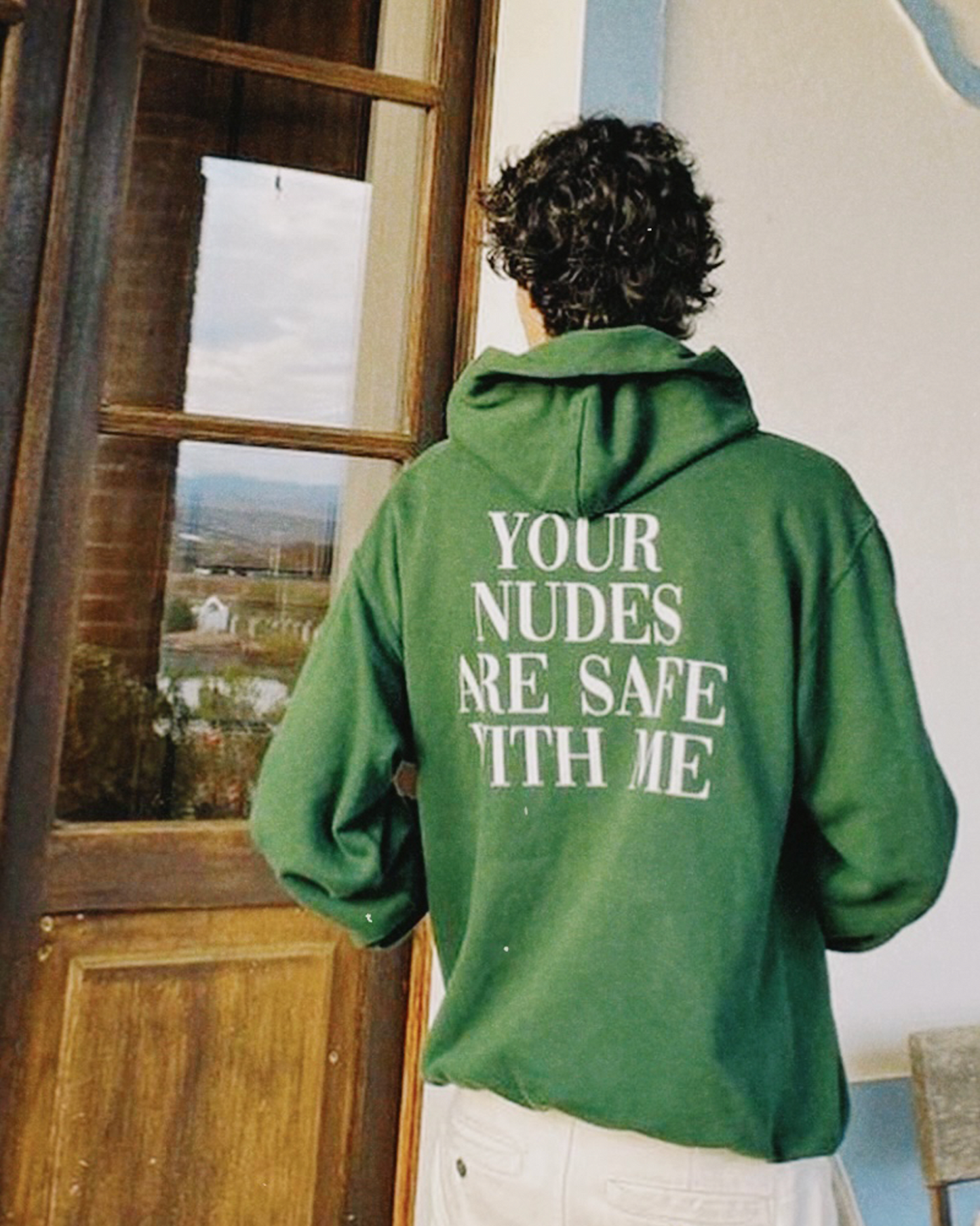 HOODIE VERDE NUDES