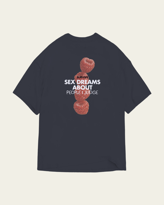 T-SHIRT IRON GREY OVERSIZED S*X DREAMS