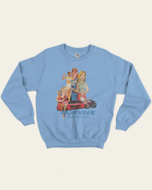 SWEATSHIRT AZUL MR.WORLDWIDE