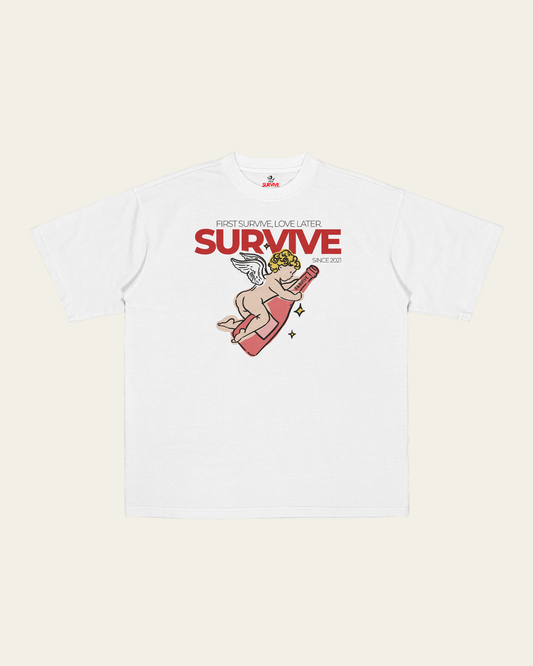 T-SHIRT BRANCA LOVE LATER