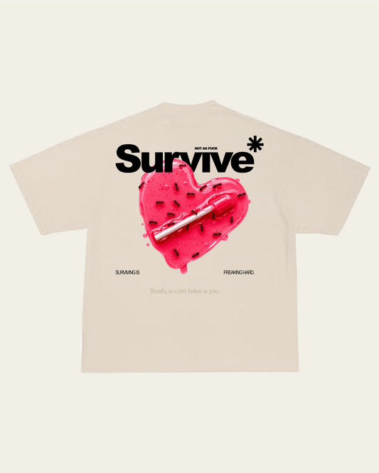 T-SHIRT BRANCA OVERSIZED BOXY HOT AS F*CK