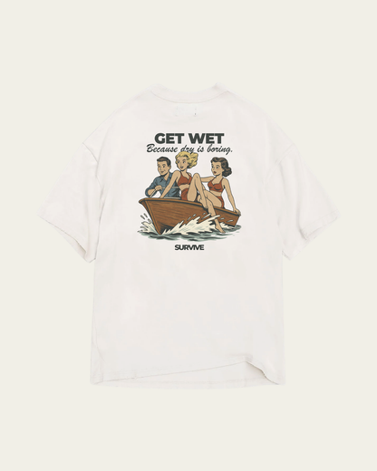 T-SHIRT BRANCA GET WET