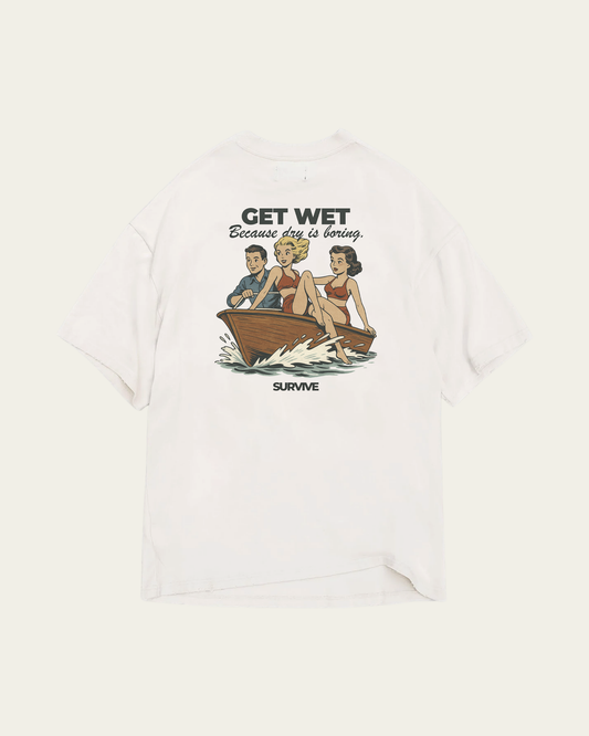 T-SHIRT BRANCA GET WET