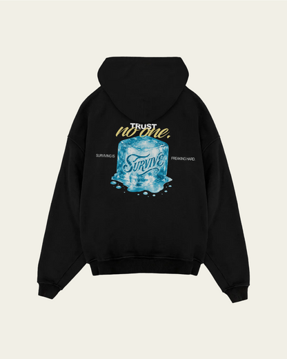 HOODIE PRETA OVERSIZED TRUST NO ONE