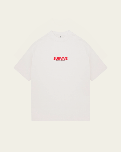 T-SHIRT IVORY OVERSIZED WANTED BY MANY