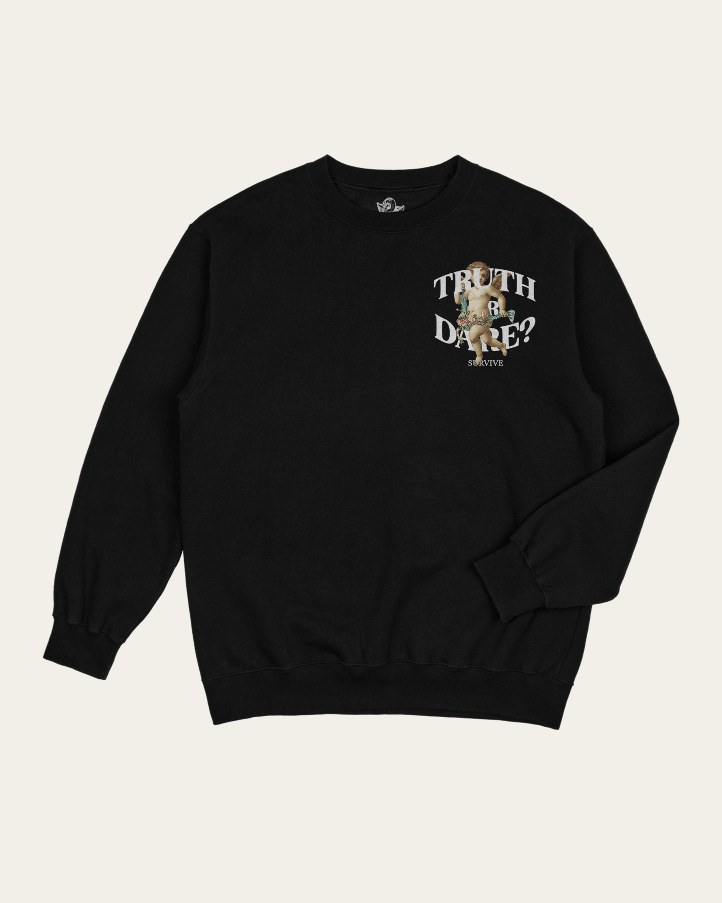 SWEATSHIRT PRETA TRUTH OR DARE