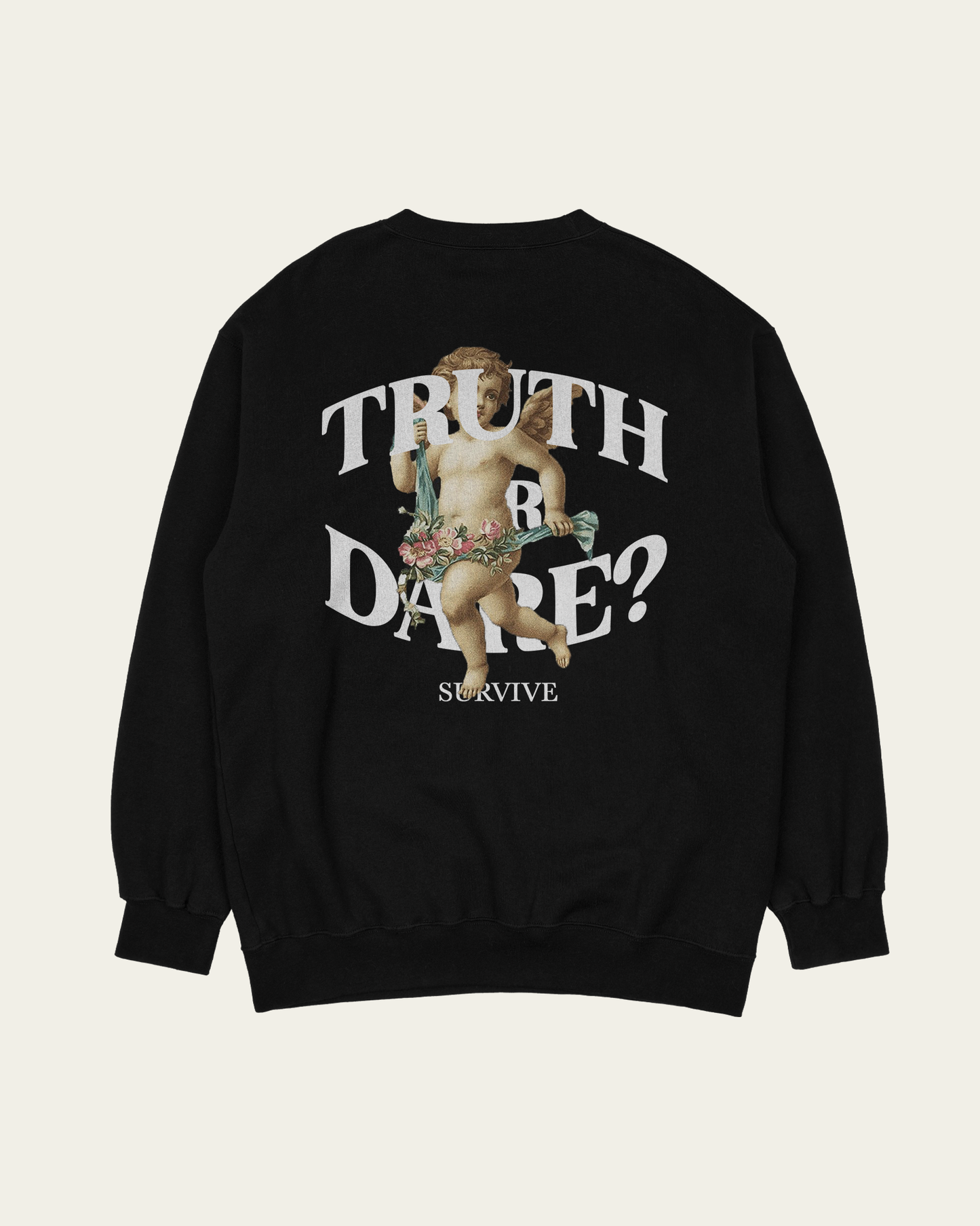 SWEATSHIRT PRETA TRUTH OR DARE